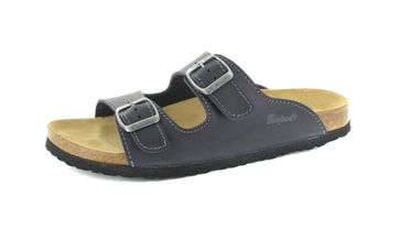 BIOPED - Hausschuhe Pantoletten Pantoletten - Kreta - Dunkelblau Schuhe Günstig