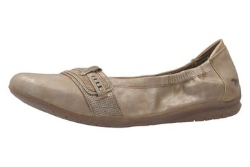Mustang Shoes Ballerinas in Übergrößen Beige 1181-209-318 große Damenschuhe