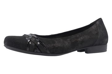 Gabor Ballerinas in Übergrößen Schwarz 62.633.97 große Damenschuhe
