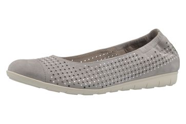 Gabor Ballerinas in Übergrößen Grau 64.173.19 große Damenschuhe