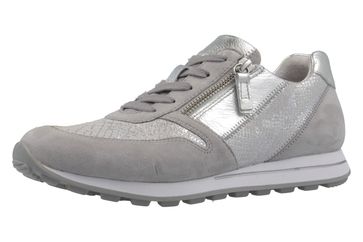 Gabor Sneaker in Übergrößen Grau 66.368.40 große Damenschuhe