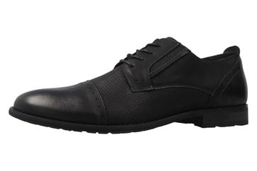 Boras Halbschuhe in Übergrößen Schwarz 6001-0001 große Herrenschuhe