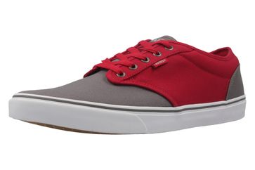 VANS - Herren Sneaker - ATWOOD - Grau/Rot Schuhe in Übergrößen
