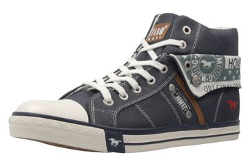 MUSTANG - Damen High Top Sneaker - Blau Schuhe in Übergrößen