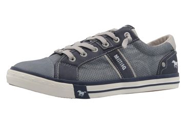 Mustang Shoes Halbschuhe in Übergrößen Blau 4072-301-875 große Herrenschuhe