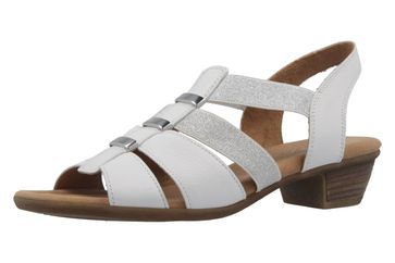 GABOR comfort - Damen Sandaletten - Weiß Schuhe in Übergrößen