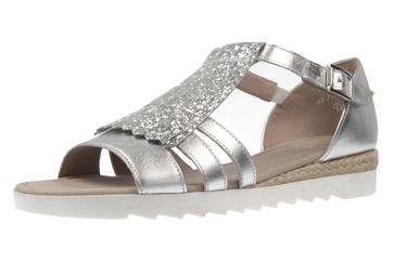 GABOR comfort - Damen Sandalen - Silber Schuhe in Übergrößen