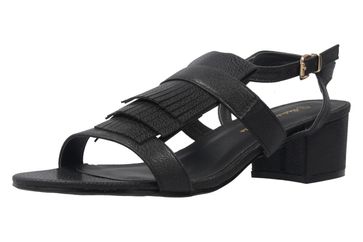 Andres Machado Sandalette in Übergrößen Schwarz AM5137 Pull Negro große Damenschuhe