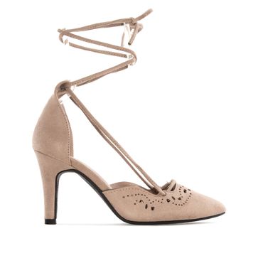 ANDRES MACHADO - Damen Pumps - Beige Schuhe in Übergrößen