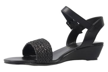 Andres Machado Sandalette in Übergrößen Schwarz AM5141 Soft Negro große Damenschuhe