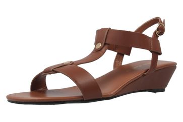 Andres Machado Sandalette in Übergrößen Braun AM5184 Soft Marron große Damenschuhe