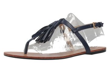 Andres Machado Zehentrenner in Übergrößen Blau AM5145 Soft Azulon große Damenschuhe