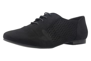 Andres Machado Halbschuhe in Übergrößen Schwarz AM5144 Ante Negro große Damenschuhe
