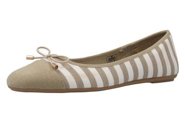 Fitters Footwear Ballerinas in Übergrößen Beige 2.514343 Taupe/White große Damenschuhe