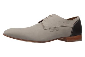 Manz Businessschuhe in Übergrößen Grau 141016-02-068 große Herrenschuhe