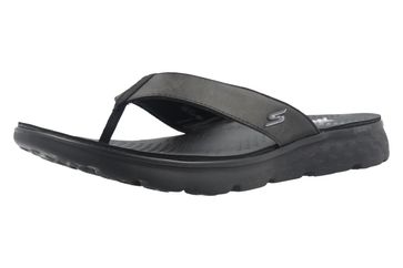 Skechers Zehentrenner in Übergrößen Schwarz 54255/BBK große Herrenschuhe