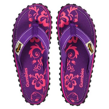 GUMBIES - Damen Zehentrenner - Lila Schuhe in Übergrößen