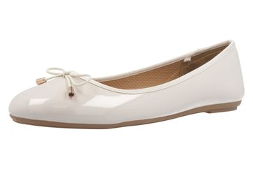 Fitters Footwear Ballerinas in Übergrößen Beige 2.514378 - Fiona Nude Patent große Damenschuhe