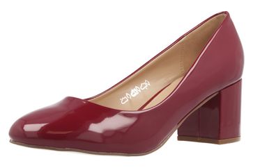 Fitters Footwear Pumps in Übergrößen Rot 2.978609 Burgund Lack große Damenschuhe