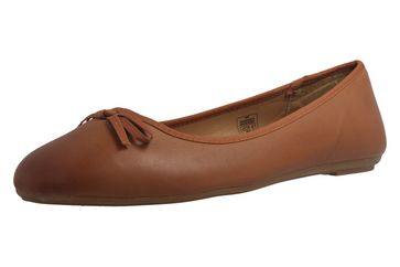 Fitters Footwear Ballerinas in Übergrößen Braun 2.589609 Helen Brandy PU große Damenschuhe