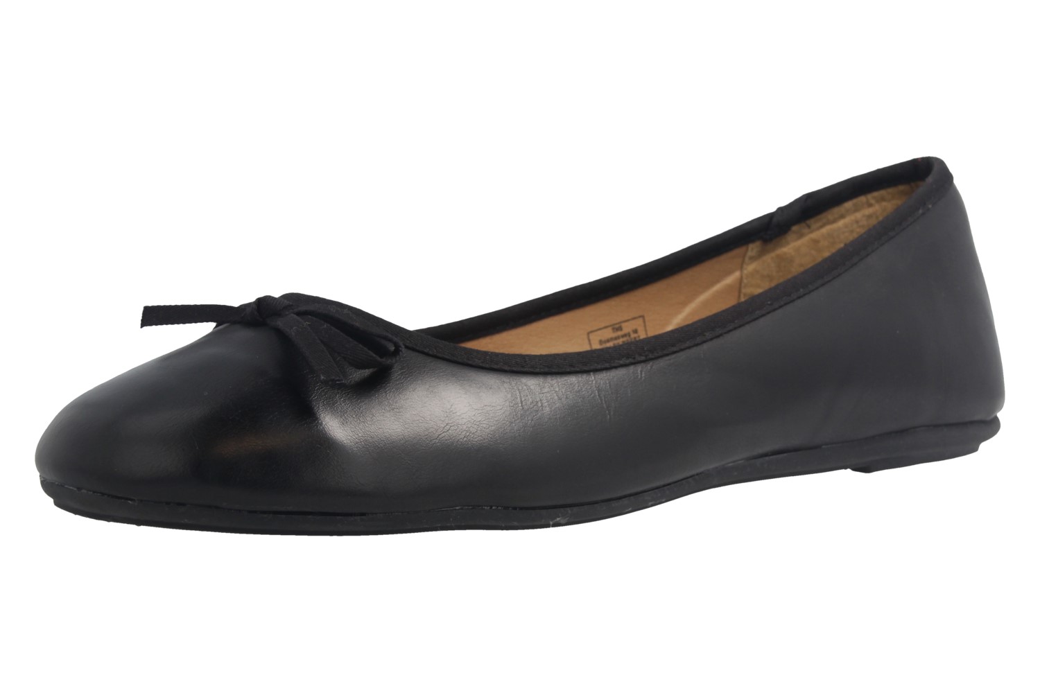 Fitters Footwear Ballerinas in Übergrößen Schwarz 2.589609 Lina Black große Damenschuhe