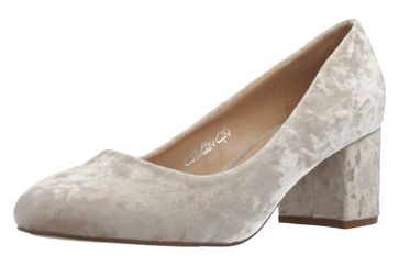 Fitters Footwear Pumps in Übergrößen Beige 2.978609 Sesy Beige Velvet große Damenschuhe