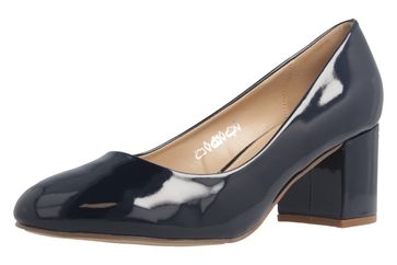 Fitters Footwear Pumps in Übergrößen Blau 2.978609 Navy Lack große Damenschuhe