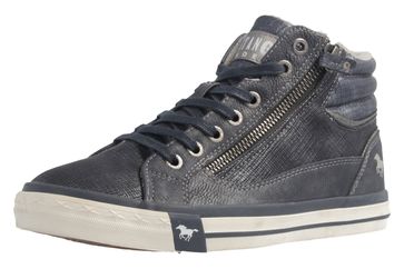 Mustang Shoes High Top Sneaker in Übergrößen Blau 1146-516-820 große Damenschuhe