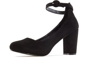 Andres Machado Pumps in Übergrößen Schwarz AM5196 Ante Negro große Damenschuhe