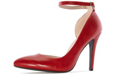 ANDRES MACHADO - Damen Stiletto Pumps - Rot Schuhe in Übergrößen