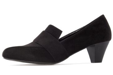 ANDRES MACHADO - Damen Pumps Mokassin Stil - Schwarz Schuhe in Übergrößen