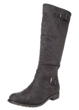 FITTERS FOOTWEAR - Vanessa - Damen Stiefel - Grau Schuhe in Übergrößen