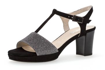 Gabor Comfort Fashion Sandalette in Übergrößen Schwarz 82.391.27 große Damenschuhe