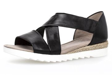 Gabor Comfort Sport Sandalette in Übergrößen Schwarz 82.711.27 große Damenschuhe