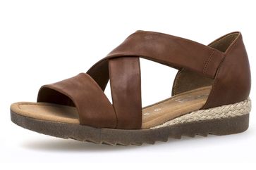 Gabor Comfort Sport Sandalette in Übergrößen Braun 82.711.55 große Damenschuhe