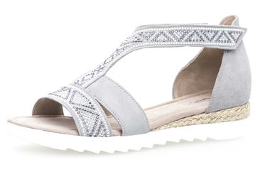 Gabor Comfort Sport Sandalette in Übergrößen Grau 82.713.40 große Damenschuhe