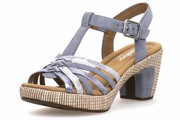 Gabor Comfort Sport Sandalette in Übergrößen Blau 82.736.16 große Damenschuhe