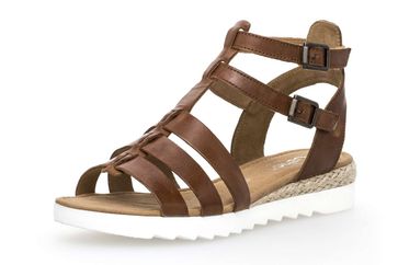 Gabor Comfort Sport Sandalette in Übergrößen Braun 82.744.54 große Damenschuhe