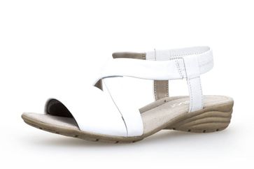 Gabor Gabor Casual Sandalette in Übergrößen Weiß 84.550.21 große Damenschuhe