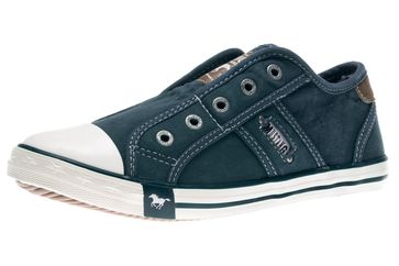 Mustang Shoes Slipper in Übergrößen blau/grün 1099-401-87 große Damenschuhe