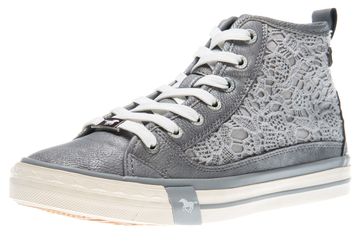 Mustang Shoes High Top Sneaker in Übergrößen grau 1146-507-2 große Damenschuhe
