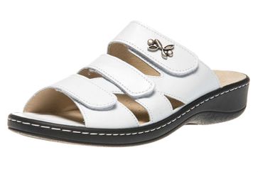 Hickersberger Vario Pantoletten in Übergrößen Weiß 5110 8080 große Damenschuhe