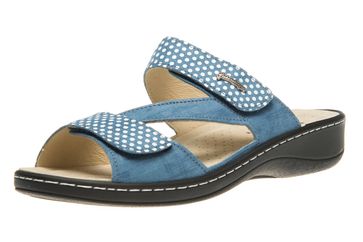 Hickersberger Vario Pantoletten in Übergrößen Blau 2846 7022 große Damenschuhe