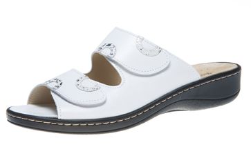Hickersberger Vario Pantoletten in Übergrößen Weiß 5119 8101 große Damenschuhe
