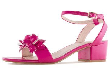 Andres Machado Sandalette in Übergrößen Pink AM5269 Soft Fuxia große Damenschuhe