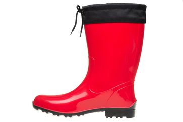 Bockstiegel Gummistiefel in Übergrößen Rot/Schwarz Sara große Damenschuhe