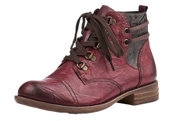 Remonte Stiefeletten in Übergrößen Rot D4977-35 große Damenschuhe