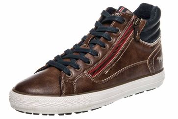 Mustang Shoes High Top Sneaker in Übergrößen Braun 4129-502-3 große Herrenschuhe