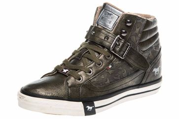 Mustang Shoes High Top Sneaker in Übergrößen Oliv 1146-523-77 große Damenschuhe