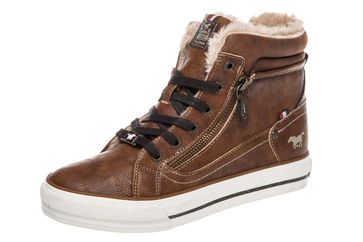 Mustang Shoes High Top Sneaker in Übergrößen Kastanie 1288-601-301 große Damenschuhe